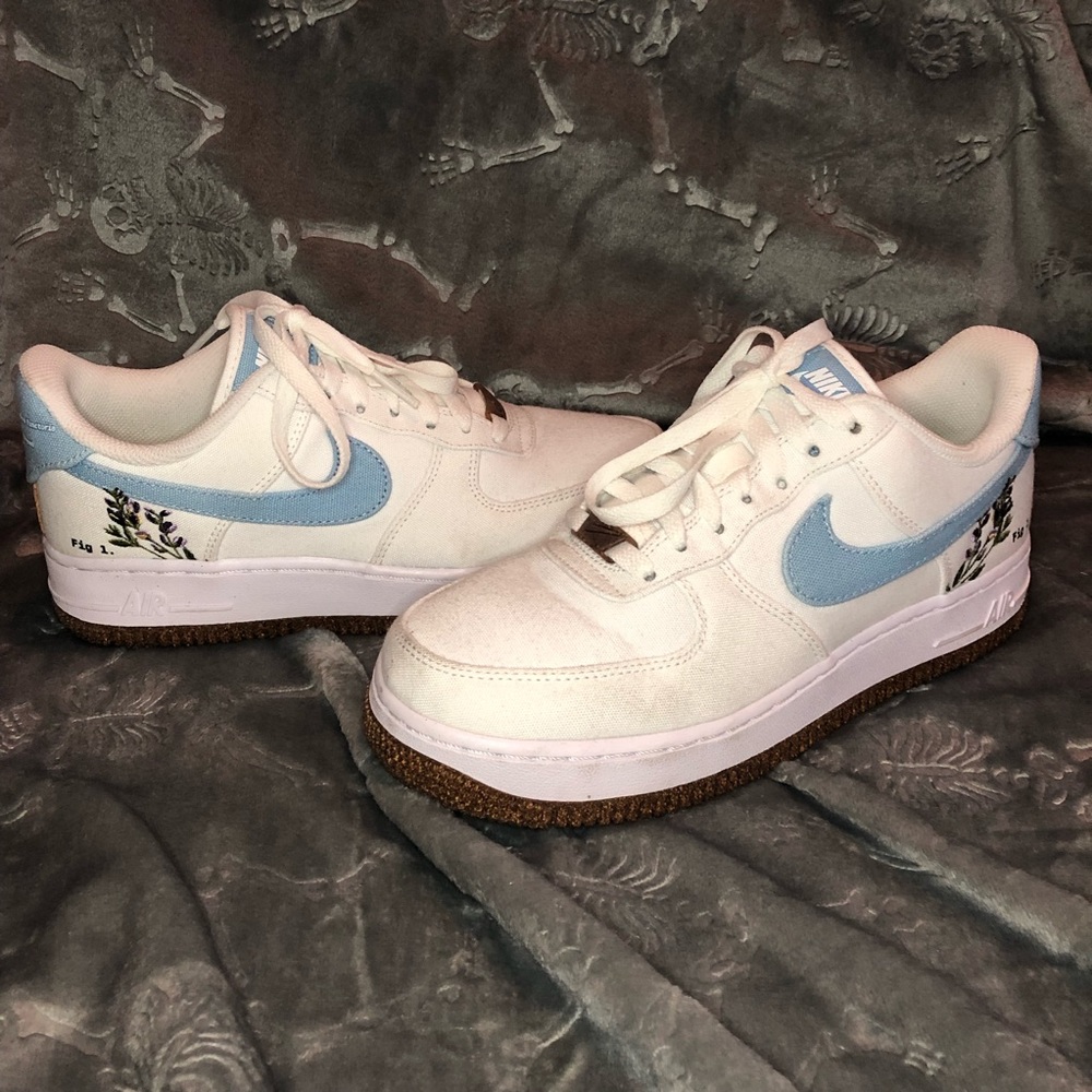 Nike Air Force Botanical Indigo Sneakers Womens Size 7